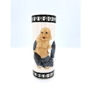 Vintage Orchids of Hawaii Buddha Ceramic Tiki Mug 6.5" Japan R-97